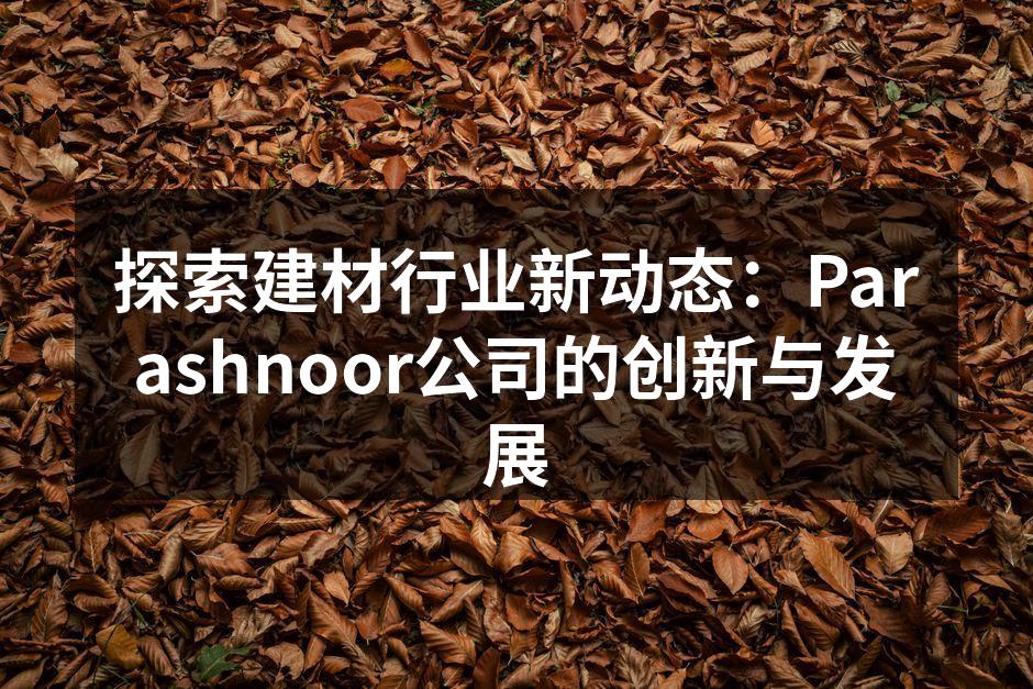 探索建材行业新动态：Parashnoor公司的创新与发展